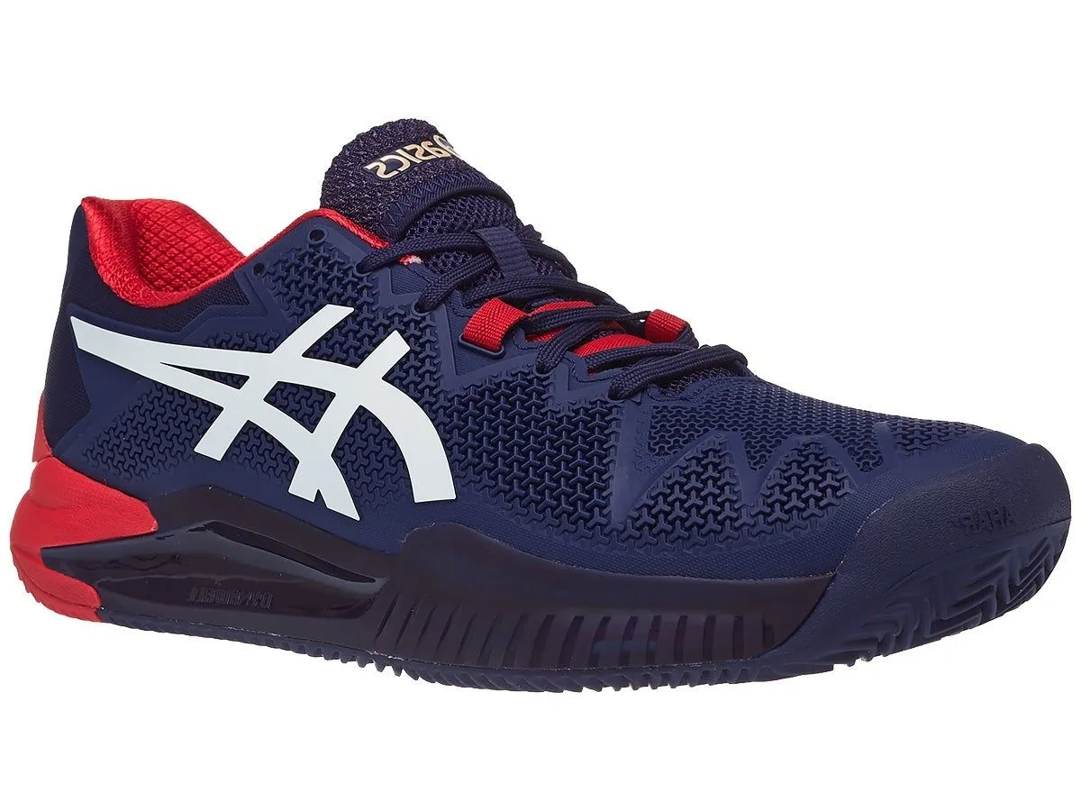Asics Gel-Resolution 8 Clay - peacoat/white