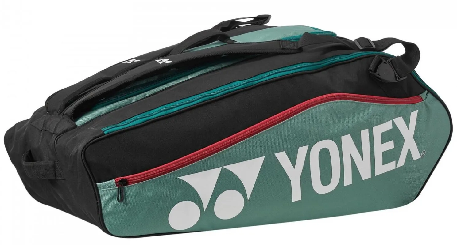 Yonex Racket Bag Club Line 12 Pack - black/moss green