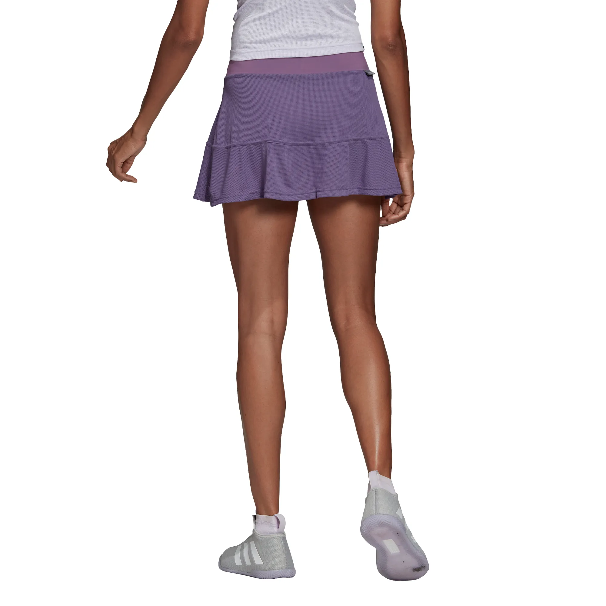 Adidas Match Skirt Heat Ready - tech purple/shock yellow