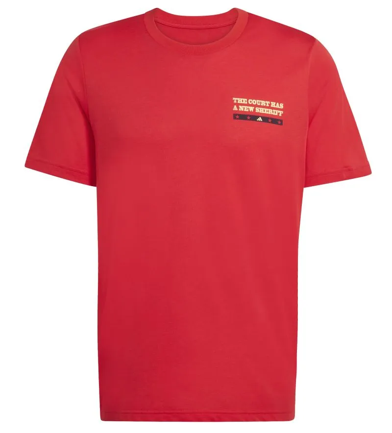 Adidas Padel Wanted Graphic - red Adidas Padel Wanted Graphic - red