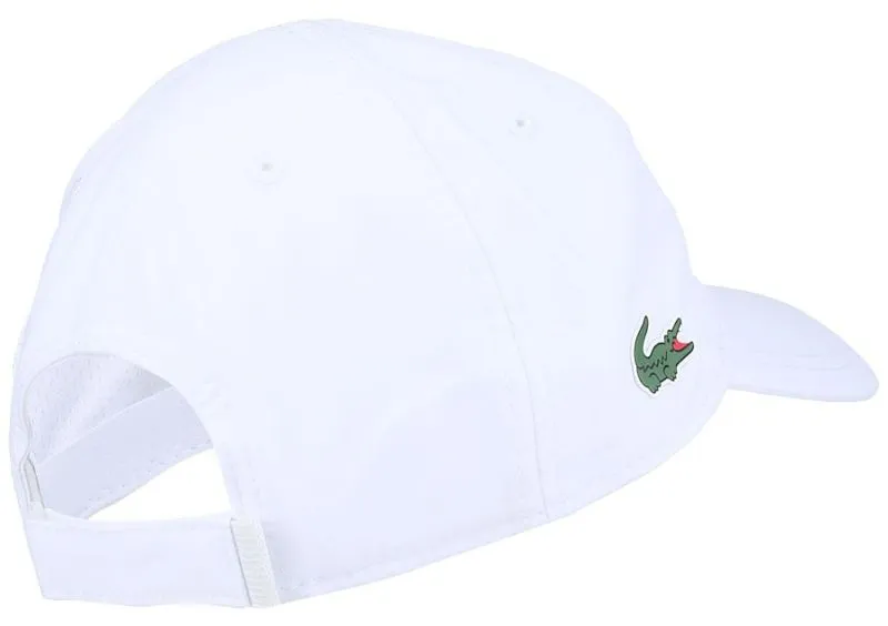 Lacoste Men's Sport Tennis Microfiber Cap - Support With Style Collection for Novak - white