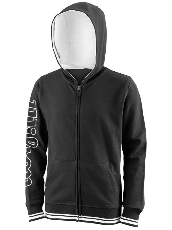 Wilson Y Team II FZ Hoody - black