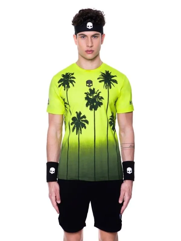 hydrogen-palm-tech-tee-man-fluo-yellow-3 Hydrogen Palm Tech Tee Man - fluo yellow