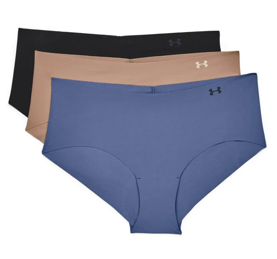 Under Armour PS Hipster 3Pack Print - black/brown/grey