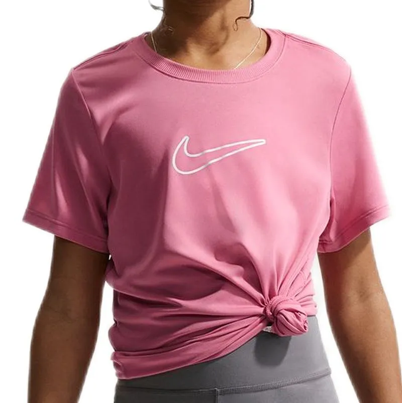 Nike Kids One Fitted Dri-Fit Short Sleeve - peony/white Nike Kids One Fitted Dri-Fit Short Sleeve - peony/white