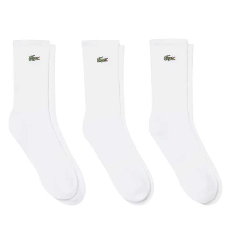 Lacoste Long Ribbed 3P - white