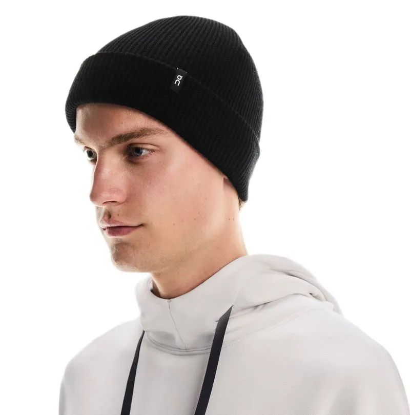 On Merino Beanie - black On Merino Beanie - black