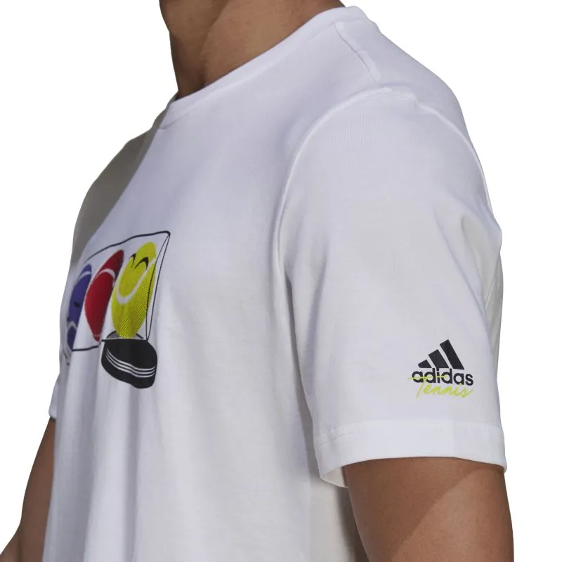 Adidas SS Q1 Tee M - white