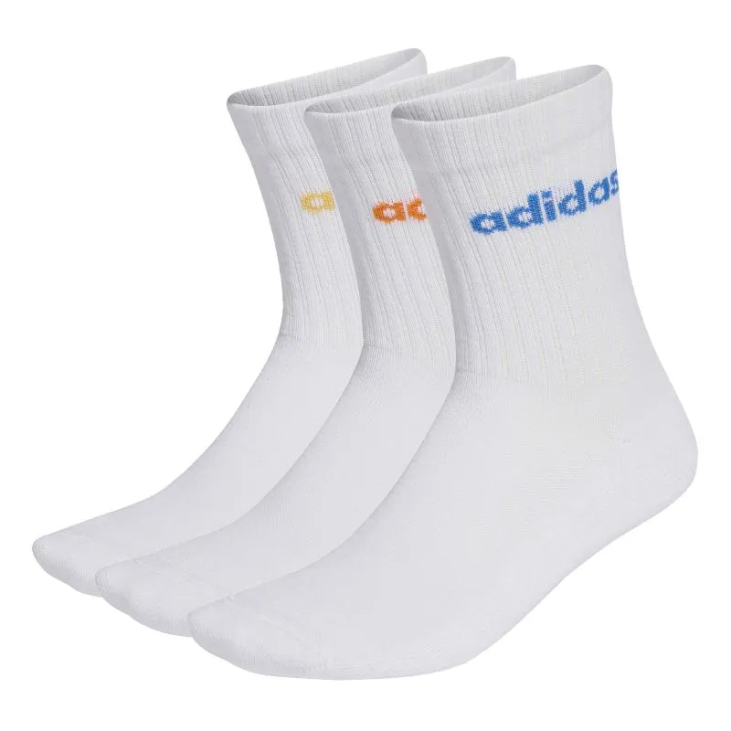 Adidas Linear Crew Cushioned 3P - white Adidas Linear Crew Cushioned 3P - white