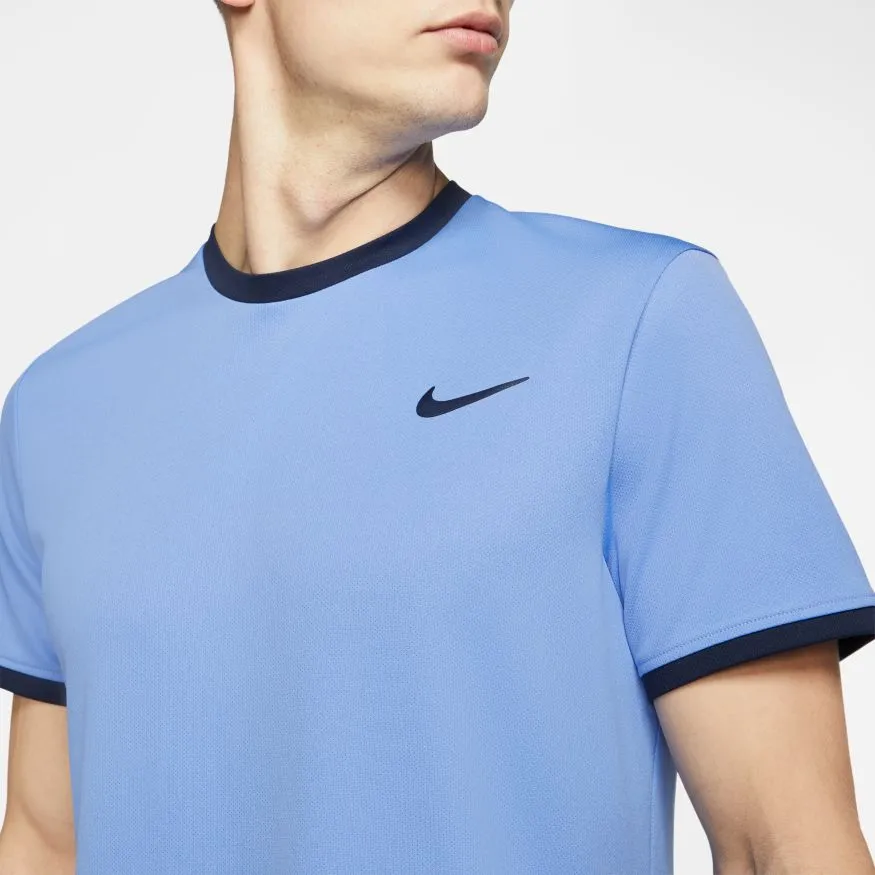 Nike Court Top SS - royal pulse/obsidian/obsidian