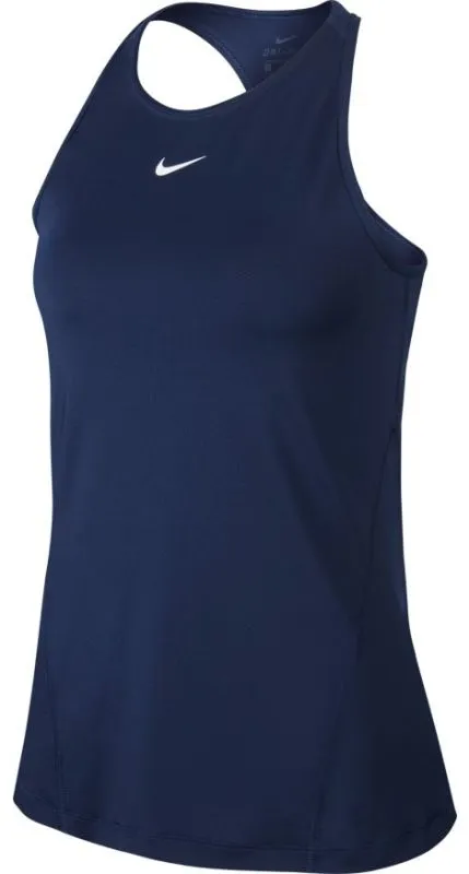 Nike Pro Tank All Over Mesh - midnigh navy/white