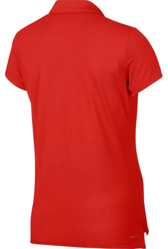 Nike Court Polo SS Pure W - habanero red/white