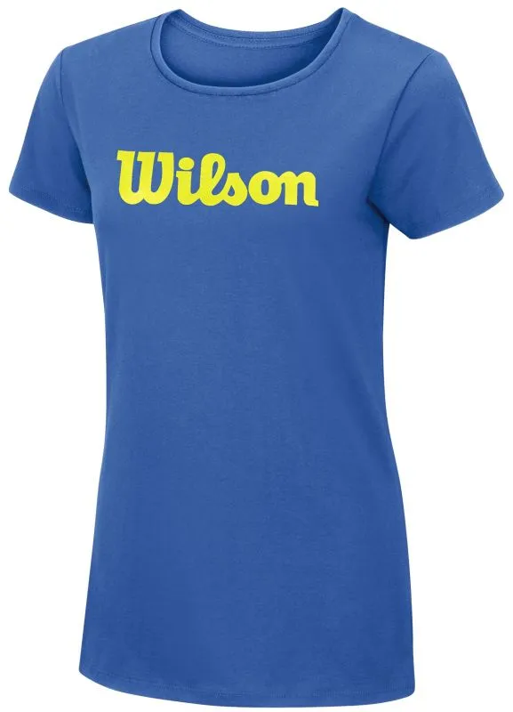 Wilson W Script Cotton Tee - regatta/yellow