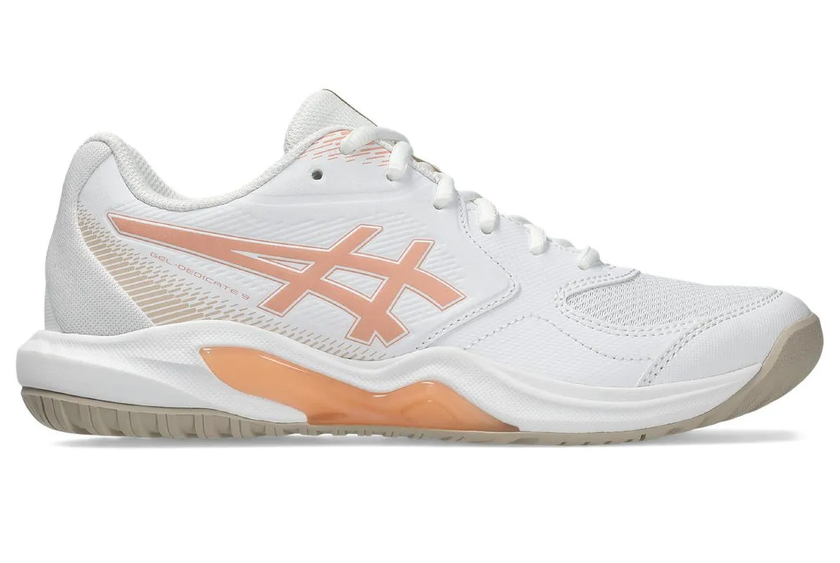 Asics Gel-Dedicate 9 - white/cantaloupe