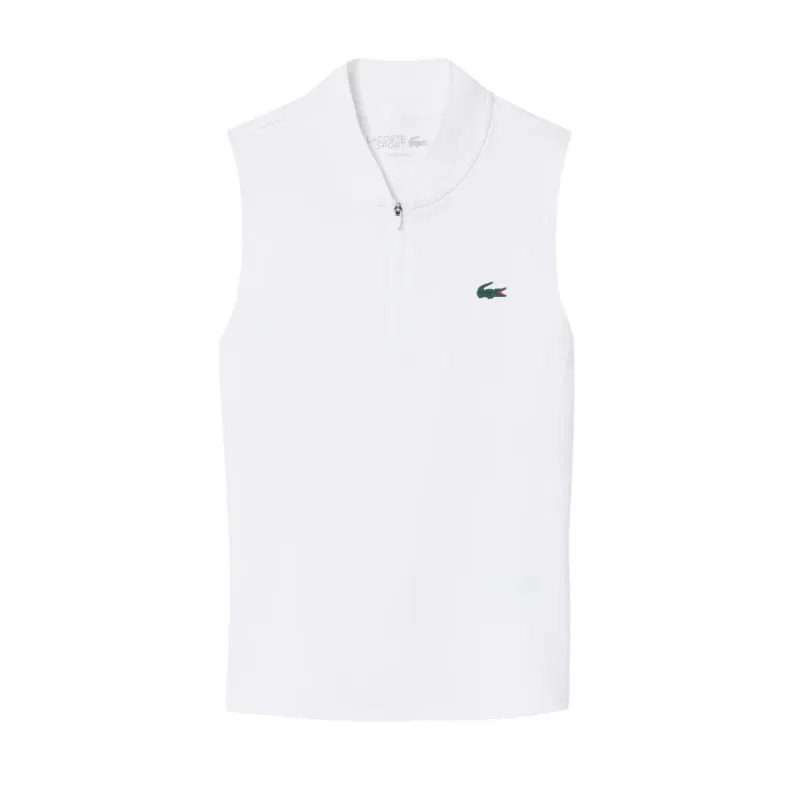 Lacoste Sleeveless Ultra Dry Stretch Tennis - white Lacoste Sleeveless Ultra Dry Stretch Tennis - white
