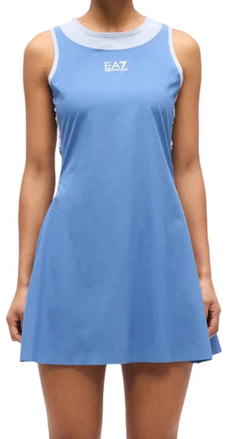 EA7 Tennis Jersey In Ventus7 - blue horizon/zen blue 