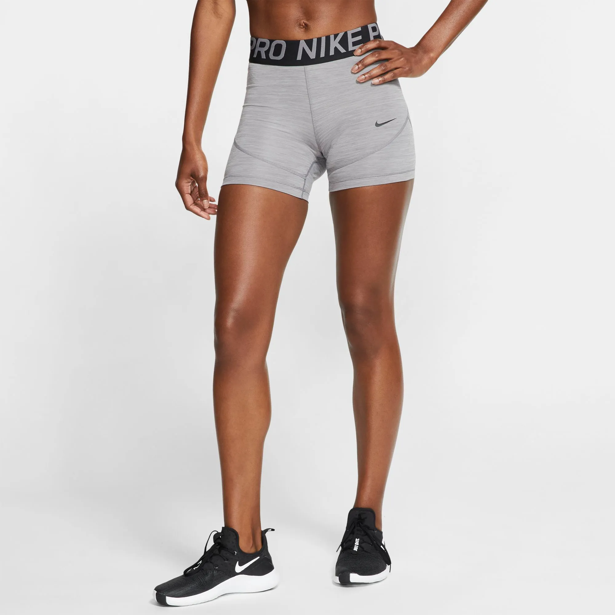 Nike Pro Short 5in - gunsmoke/heather/gunsmoke/black