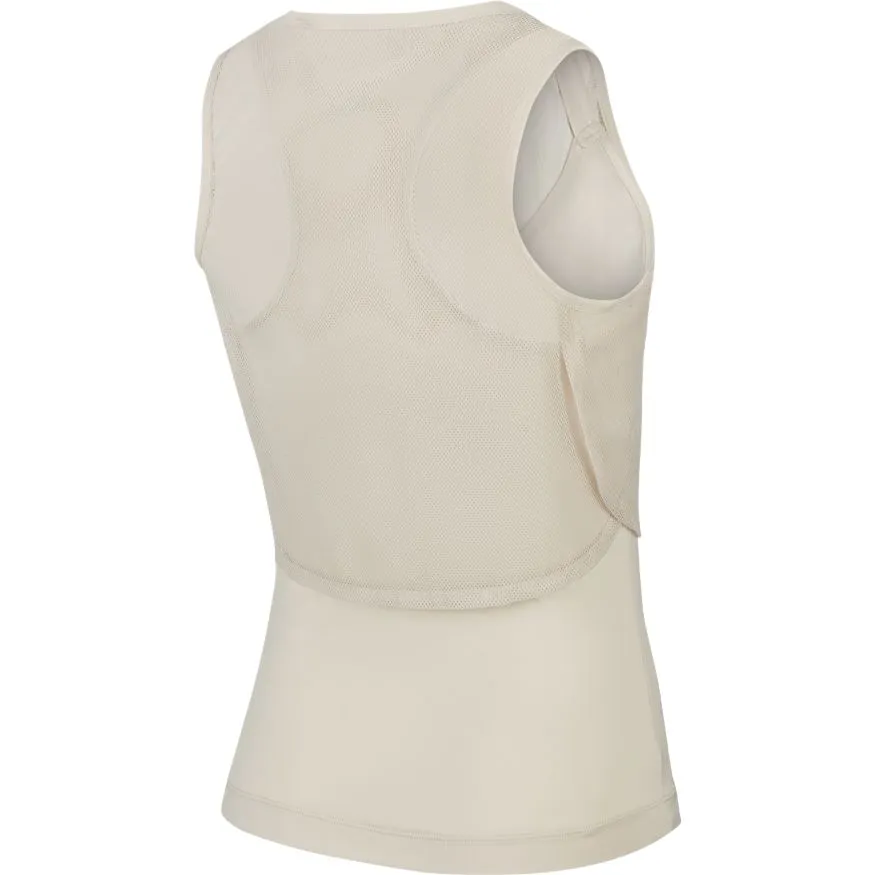 Nike Court Elevated Essential Dry Tank - light orewood brown/white