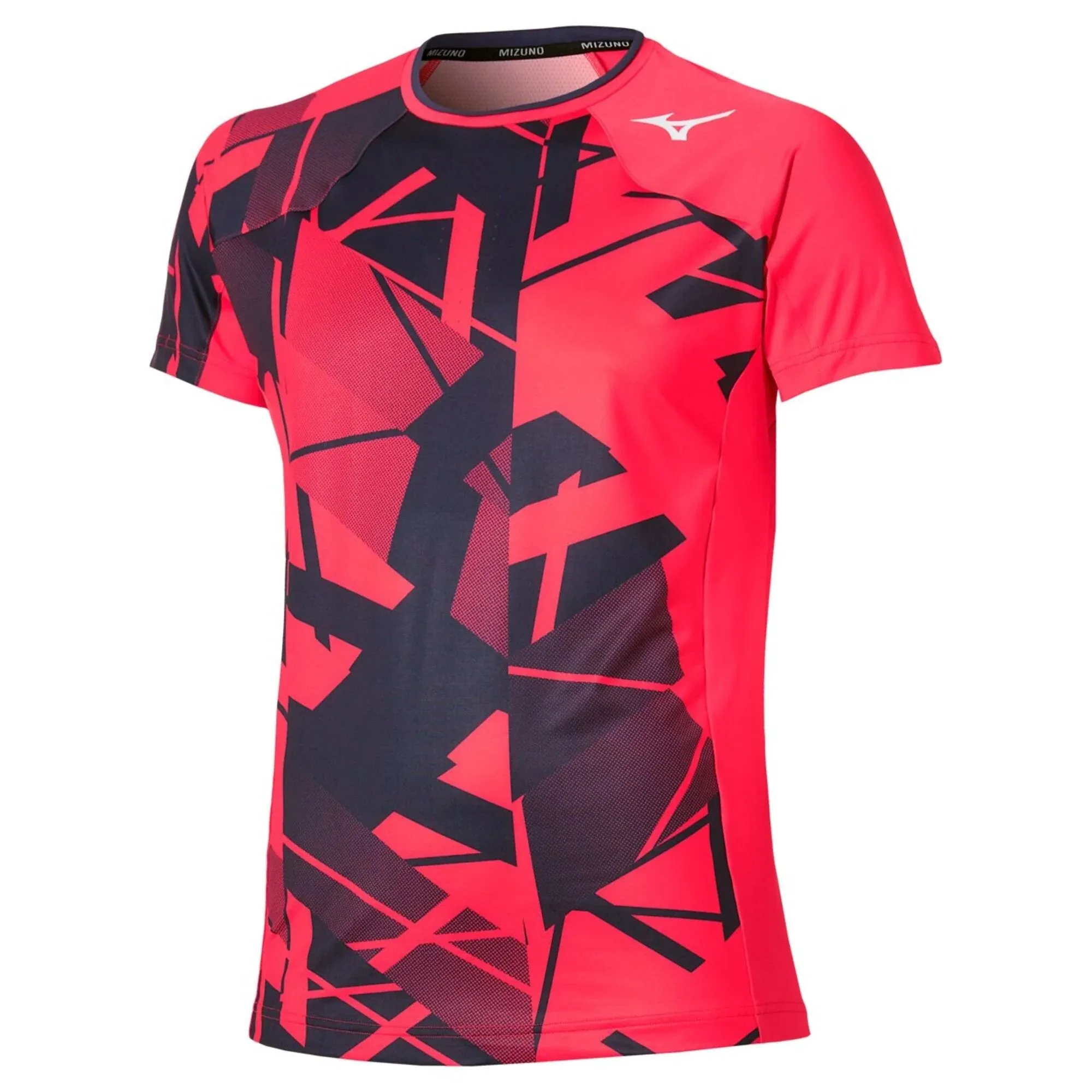 Men's T-shirt Mizuno Daybreakers Shadow Graphic - vibrant red - Red