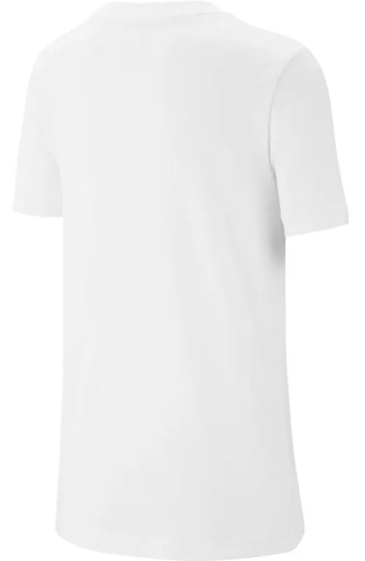 Nike Swoosh Tee Futura Icon TD - white/obsidian/university red