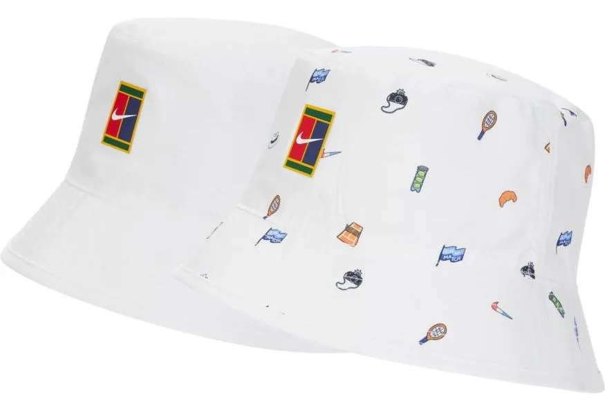 Nike Bucket Roland Garros AOP - white Nike Bucket Roland Garros AOP - white