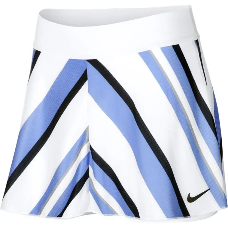 Nike Court Flouncy Printed Skirt - white/black
