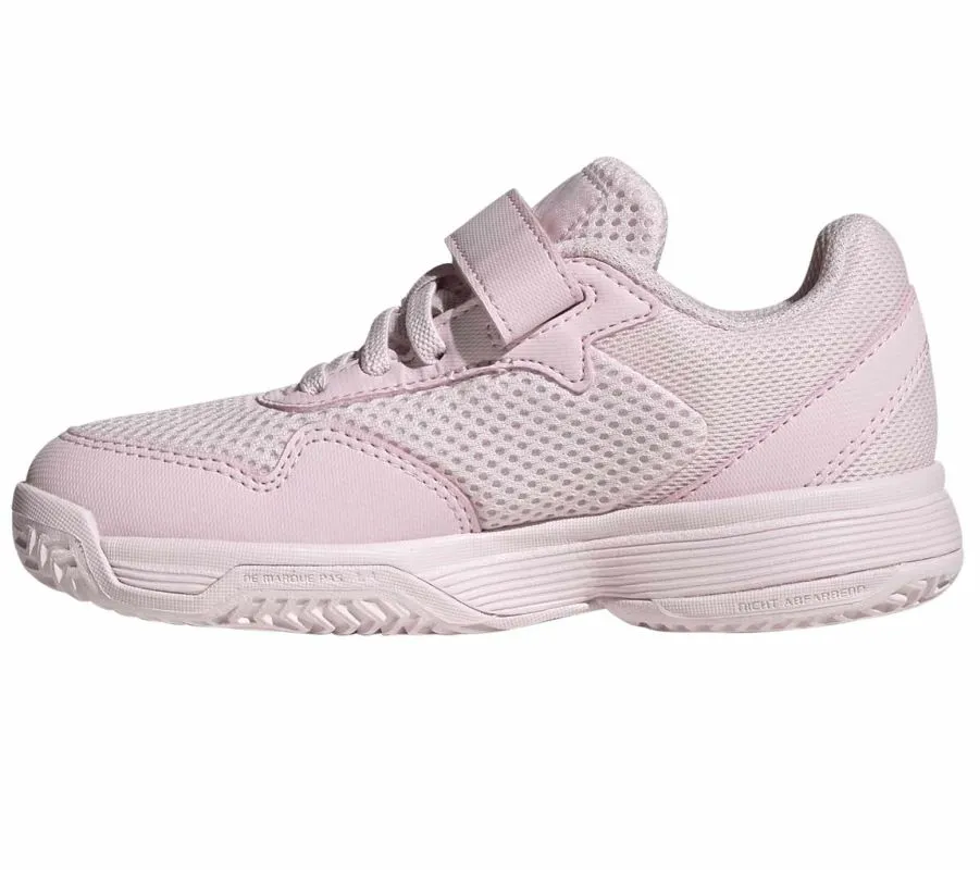 Adidas Courtflash K - distilled pink/cloud white/distilled pink