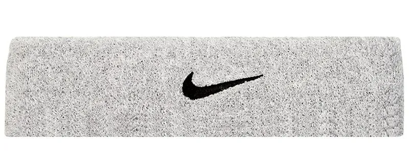 Nike Swoosh Headband - matte silver/black