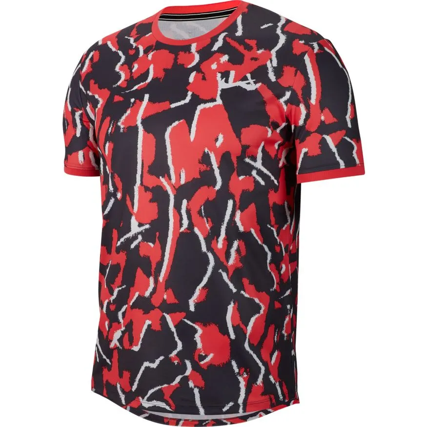 Nike Court Dry Top Team Print - ember glow/white Nike Court Dry Top Team Print - ember glow/white