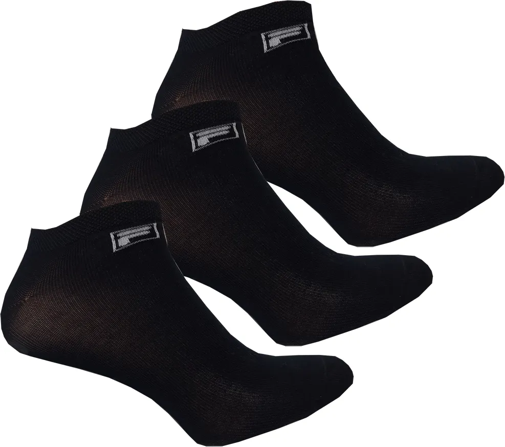 Fila invisible plain socks Mercerized cotton - 3 pary/black