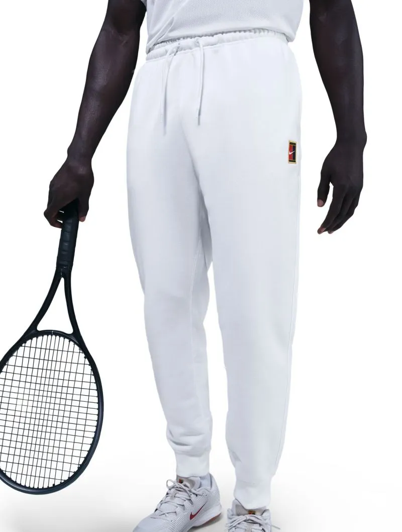 Nike Court Heritage Dri-FIT Fleece Joggers - white Nike Court Heritage Dri-FIT Fleece Joggers - white