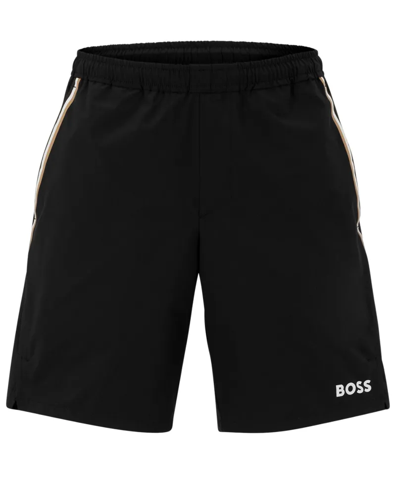 BOSS x Matteo Berrettini Signature Stripes And Logo Shorts BOSS x Matteo Berrettini Signature Stripes And Logo Shorts