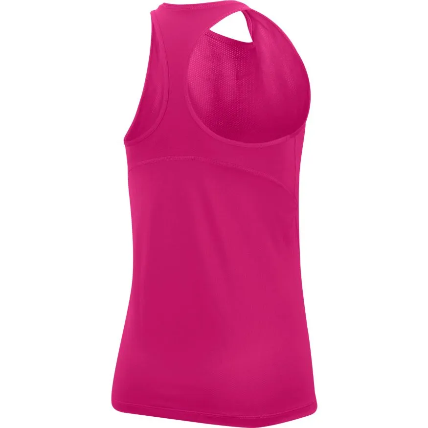 Nike Pro Tank All Over Mesh - fireberry/white