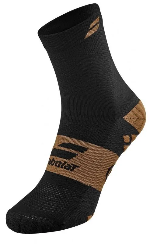 Socks Babolat Pro Crew Men 1P - black/bright gold - Black