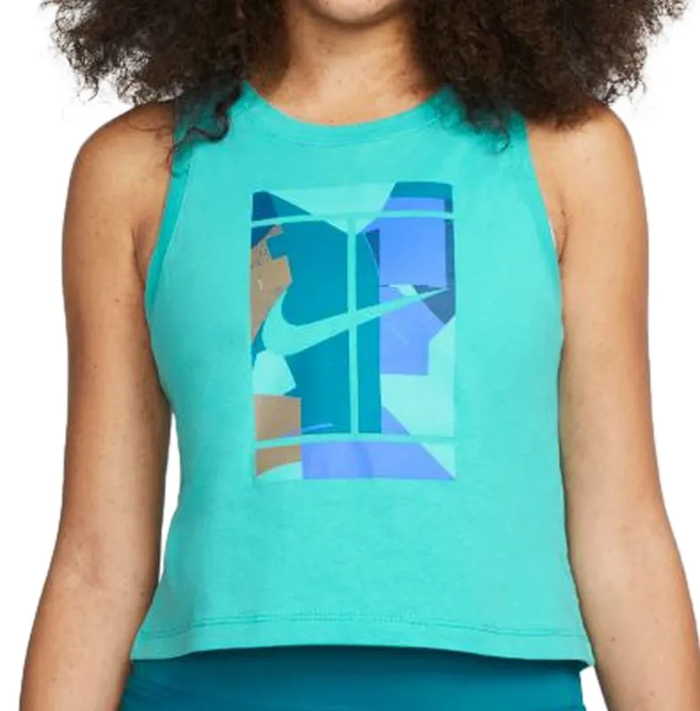 Nike Court Logo Tank W - washed teal Nike Court Logo Tank W - washed teal