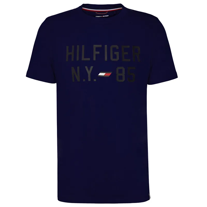 MW0MW030471-DW5-11 Tommy Hilfiger Graphic S/S Training Tee - desert sky