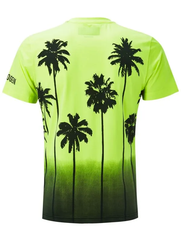 Hydrogen Palm Tech Tee Man - fluo yellow