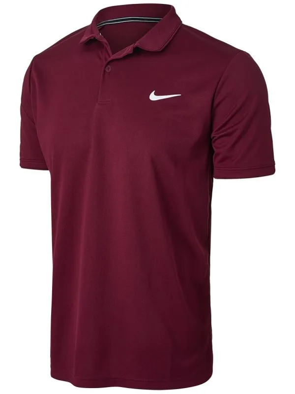 Nike Court Dri-Fit Victory Polo M - dark beetroot/dark beetroot/white