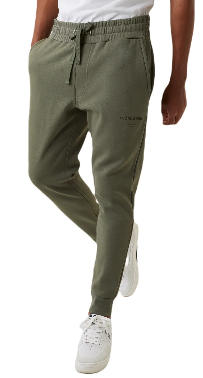 Björn Borg Borg Logo Pants - castor grey