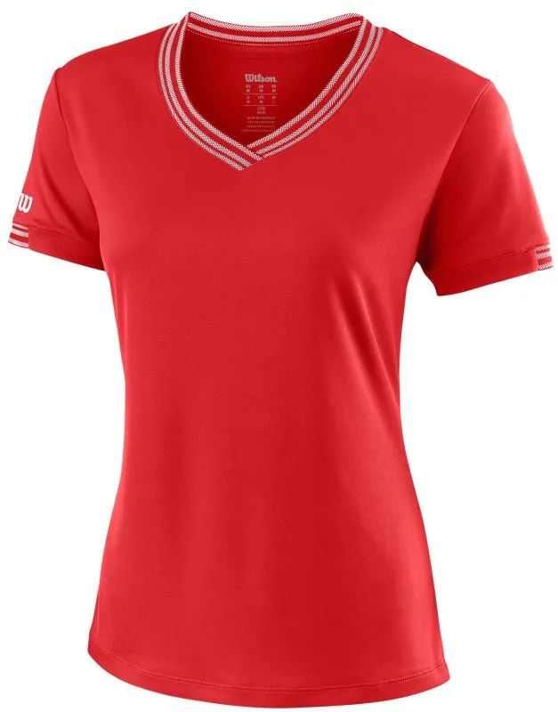 Wilson Team V-Neck - wilson red
