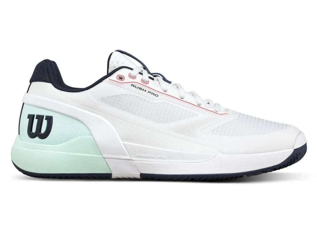 Wilson Rush Pro 5 Clay - white/bay/fiery cor Wilson Rush Pro 5 Clay - white/bay/fiery cor