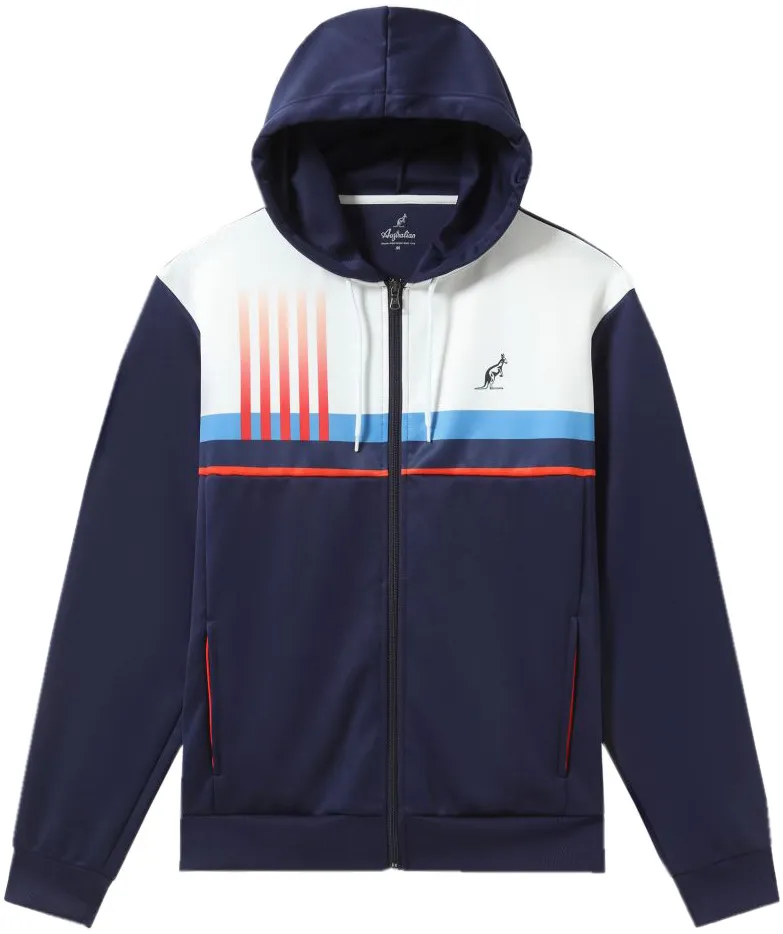 Australian Printed Double Jacket - blu cosmo