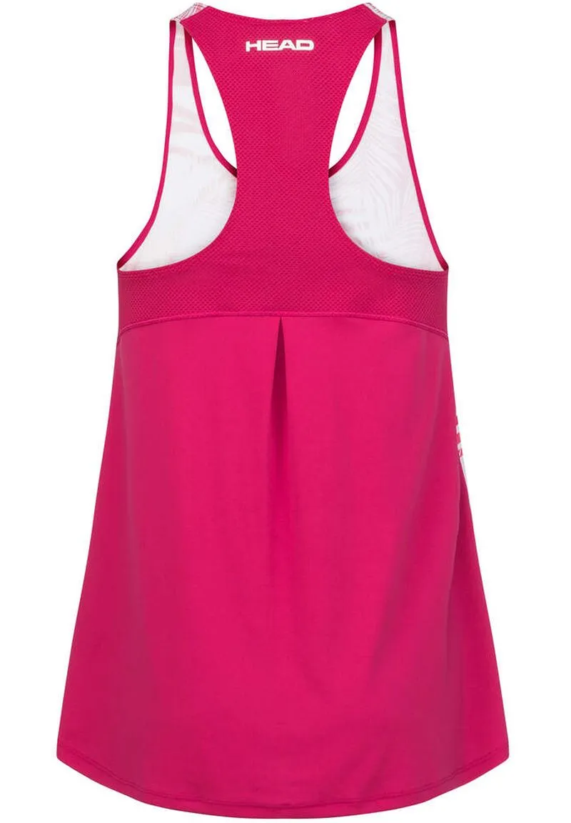 Head Agility Tech Tank Top - mulberry/print vision