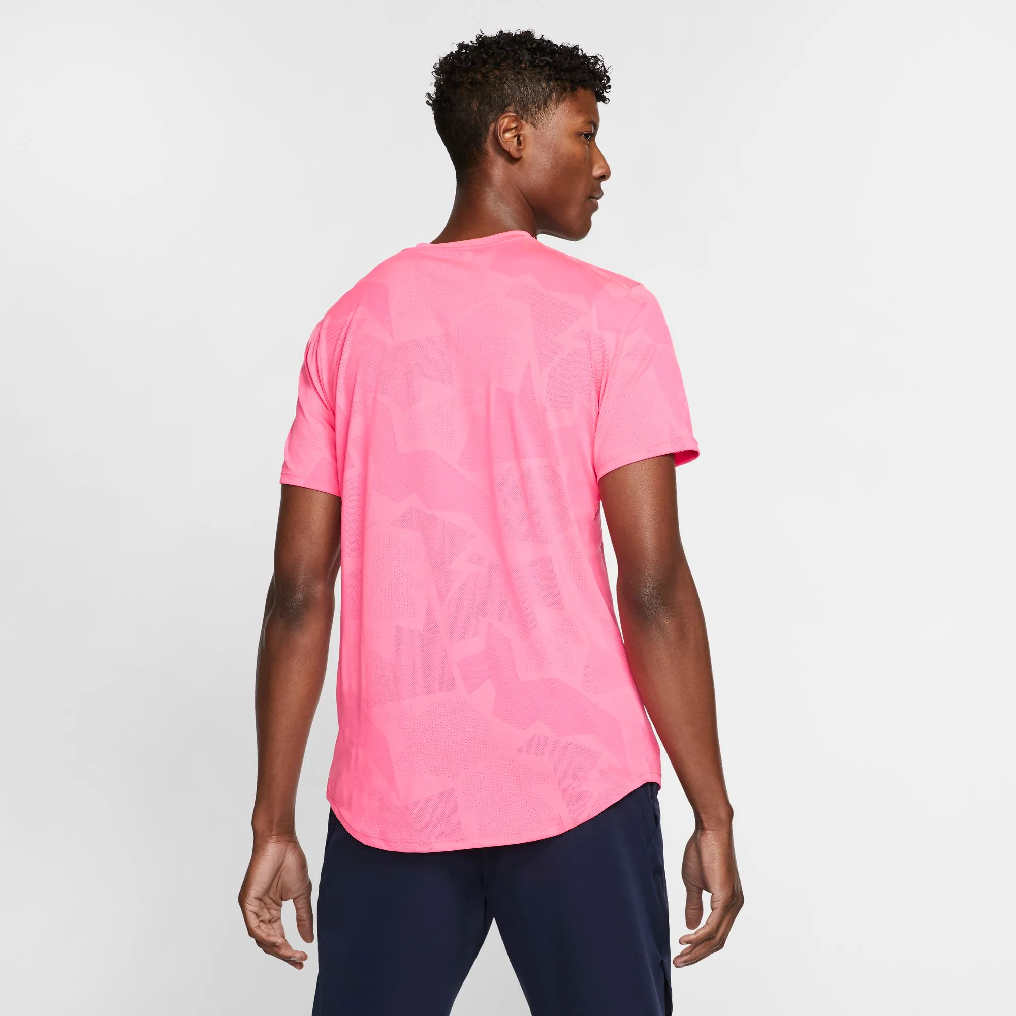 Nike Court Aeroreact Top SS Rafa - digital pink/gridiron
