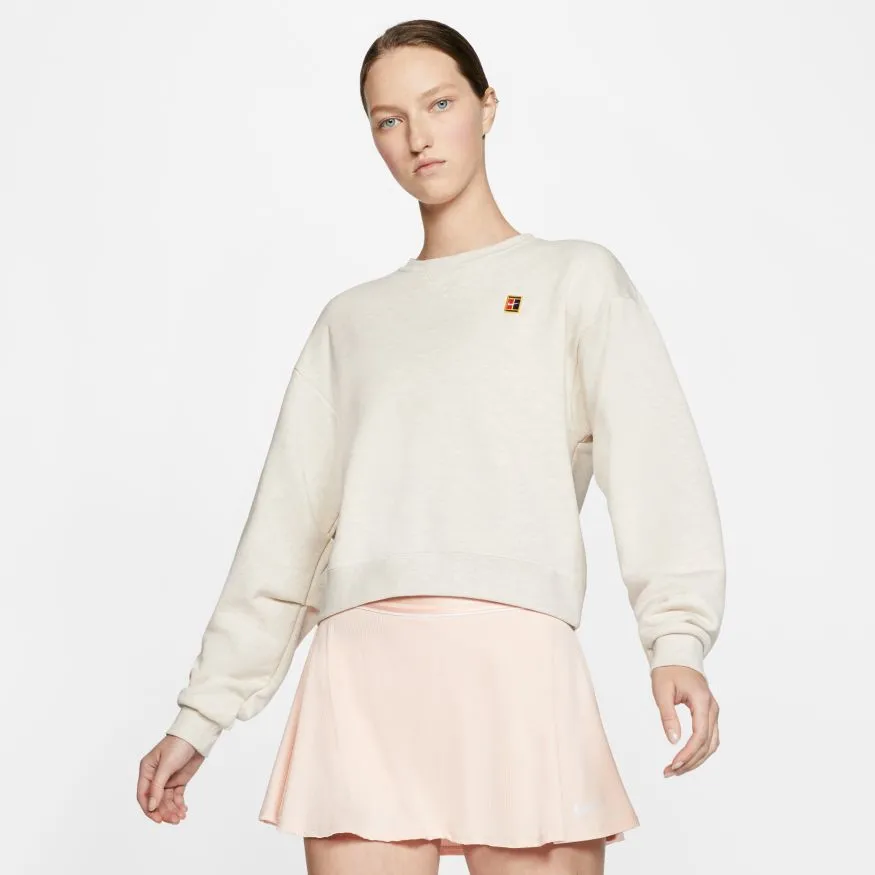 Nike Court Heritage Long Sleeve Sweatshirt - light orewood brown