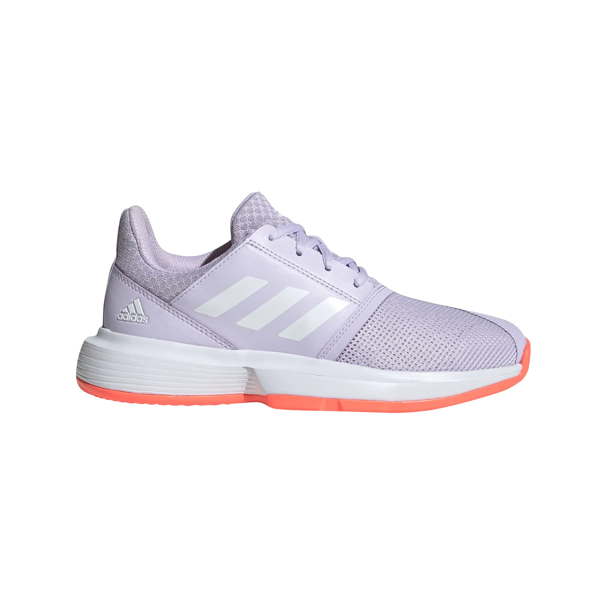 Adidas CourtJam xJ - purple tint/white/signal coral