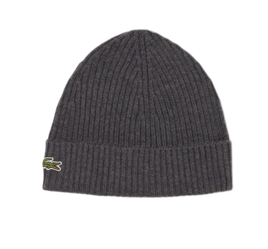 Lacoste Unisex Ribbed Wool - grey Lacoste Unisex Ribbed Wool - grey