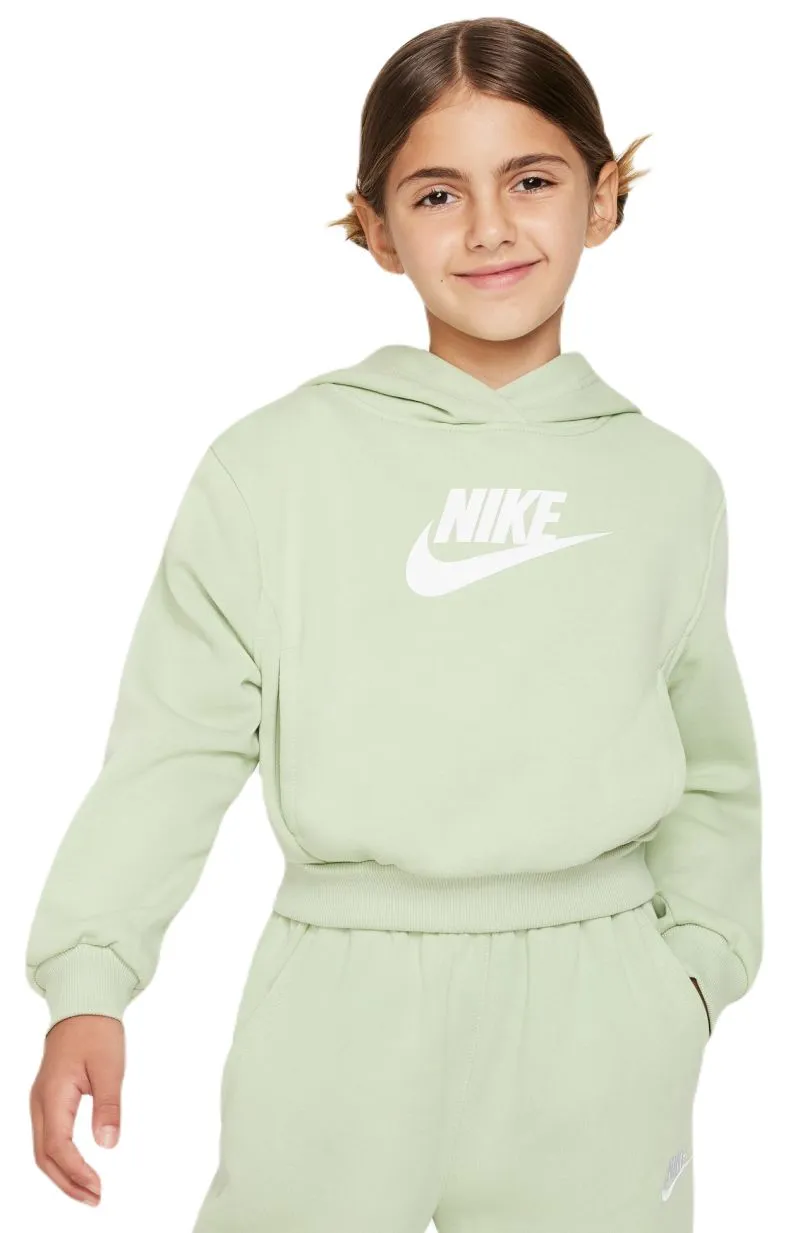Nike Sportswear Club Fleece Crop - honeydew/white