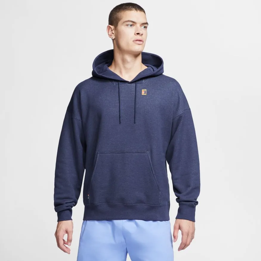 Nike Court Fleece Hoodie Heritage - obsidian/heather