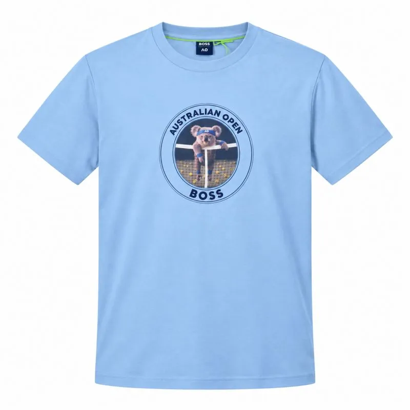 BOSS x AO Kids Jersey Digital Print Logo - pale blue